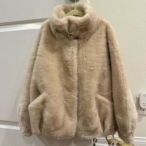 Faux fur kids coat/ jacket